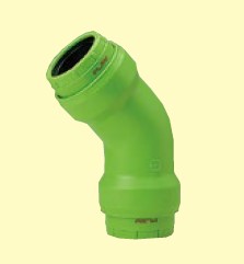 PLSM継手 45ﾟｴﾙﾎﾞ ｸﾞﾘｰﾝ                  45L